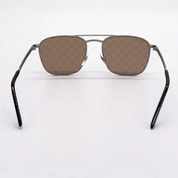NEW GUCCI SUNGLASSES SILVER UNISEX EYEWEAR GUCCI GG1881S 004